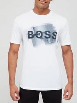 Hugo Boss TLogo T-Shirt White Size 2XL Men