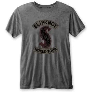 Slipknot - World Tour Unisex Large T-Shirt - Grey
