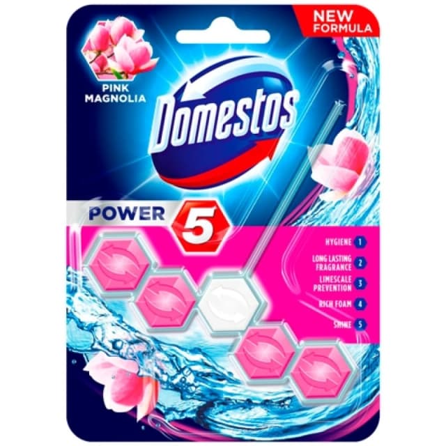 Domestos Hygiene Power 5 WC Block - Pink Magnolia Magnolia_55-423830