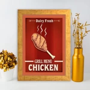 AC26881741412 Multicolor Decorative Framed MDF Painting