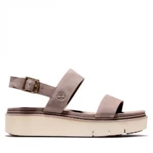 Timberland Safari Dawn Sandal For Her In Grey Beige, Size 6