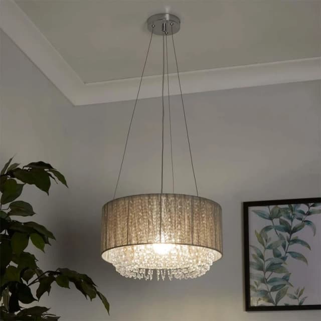 Lighting Collection Shade Droplet Pendant Grey unisex One Size