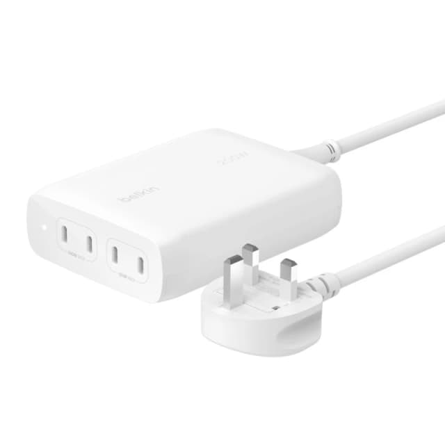 Belkin WCH015MYWH mobile device charger Universal White AC Fast charging Indoor WCH015MYWH