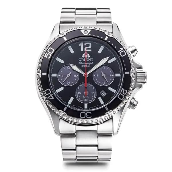 Orient RA-TX0202B10B Mako Solar Chronograph Bracelet Watch - W2974