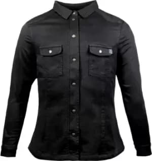 John Doe Motoshirt XTM Ladies Motorcycle Shirt, black, Size L for Women, black, Size L for Women