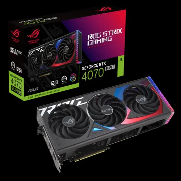 ASUS ROG Strix GeForce RTX 4070 SUPER 12GB GDDR6X DLSS3 Graphics Card - ROG-STRIX-RTX4070S-12G-GAMING