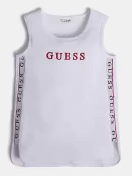 Guess J1GI21-K6YW1-TWHT Girls Childrens vest in White. Sizes available:8 ans,10 ans,12 ans,14 ans,16 ans