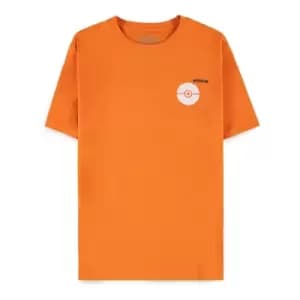 Pokemon Charizard Train Battle Repeat Mens Medium T-Shirt - Orange