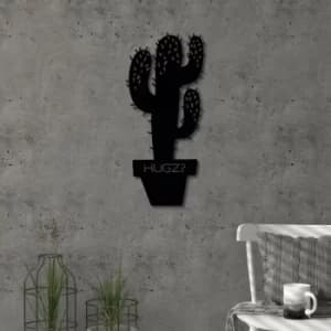 Hugz Black Decorative Metal Wall Accessory