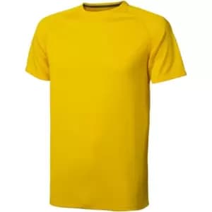 Elevate Mens Niagara Short Sleeve T-Shirt (S) (Yellow)