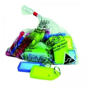 Kevron Plastic Clicktag Key Tag Giant Assorted Pk 25