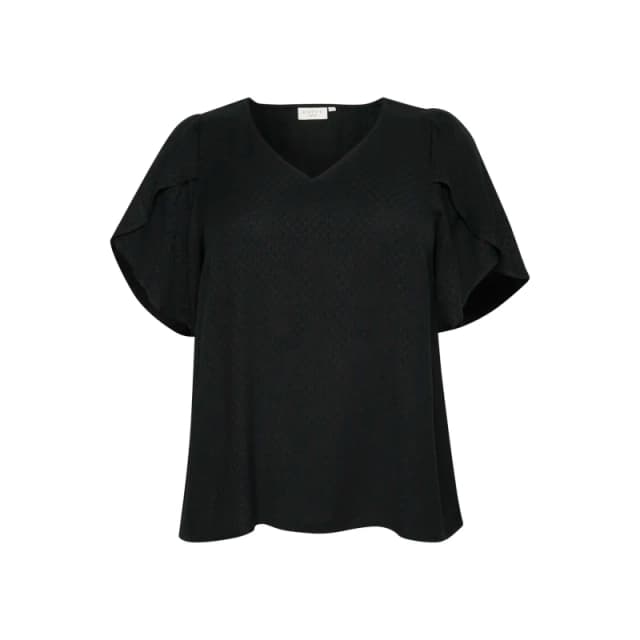 KAFFE Curve Womens blouse KAFFE Curve Mirana Noir Female 54