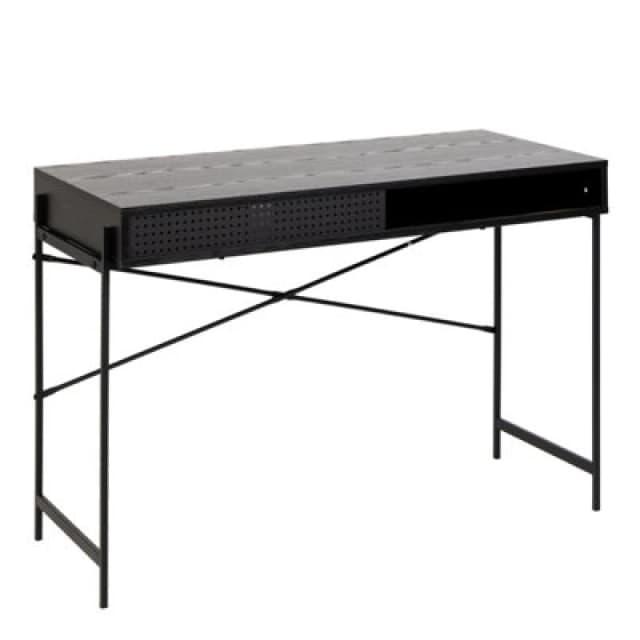 Furniture To Go Angus Office Desk With Sliding Door In Black