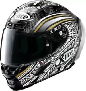 X-Lite X-803 RS Ultra Carbon Replica A.Canet Test Helmet, black-white Size M black-white, Size M