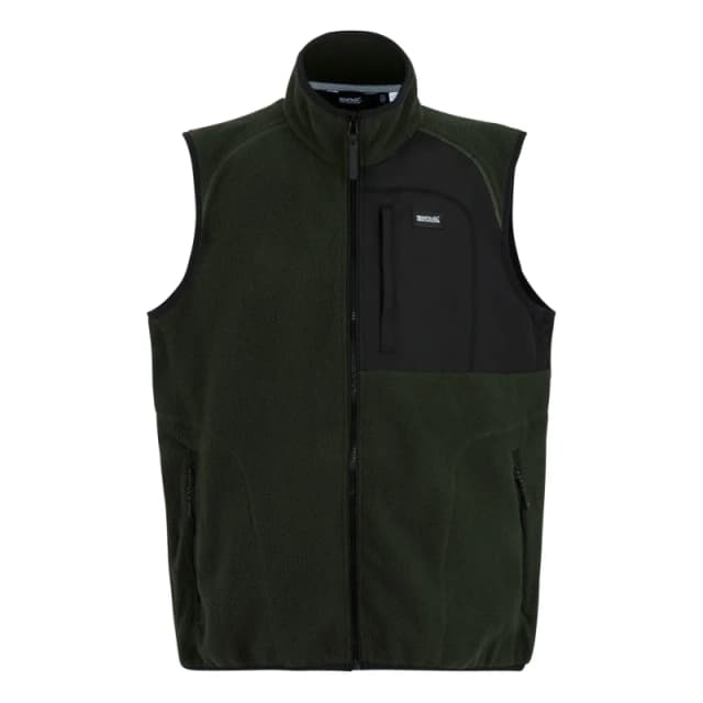 Regatta Regatta Men Frankie Borg Full-Zip Gilet Bodywarmer in Green Size: Small Green S Male 5063516104865
