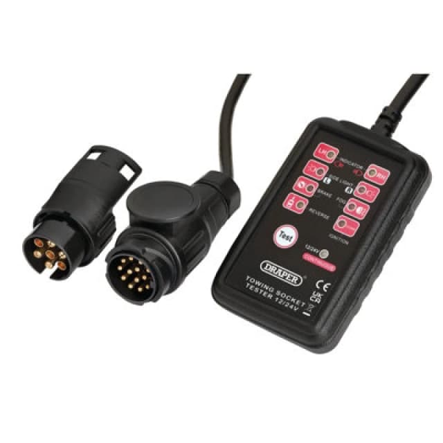 Draper 13 and 7 Pin Towbar Socket Tester TST13H
