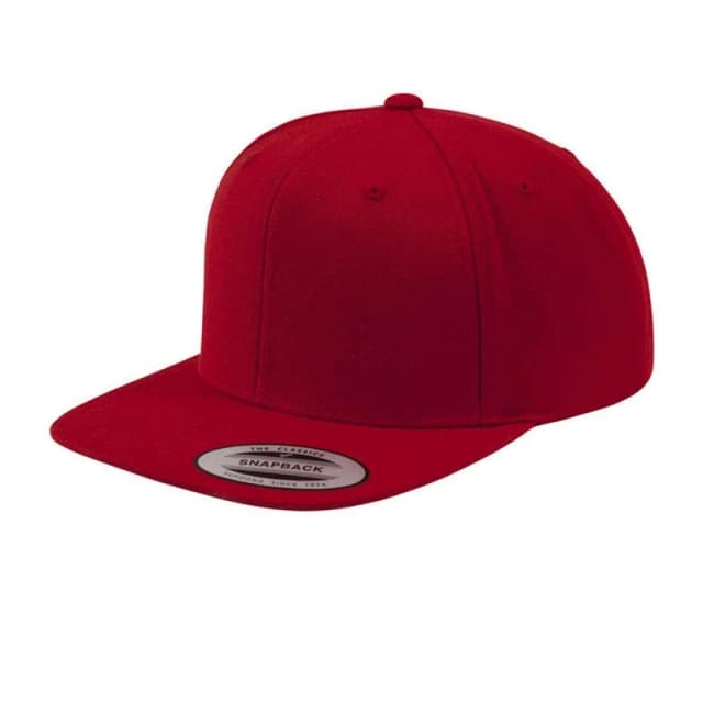 Flexfit Flexfit Men Classic Snapback Cap in Dark Red Dark Red One Size Male 5063470794164