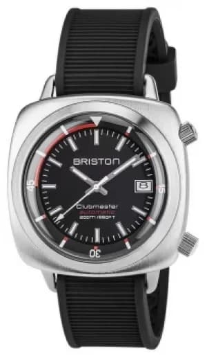 Briston Unisex Clubmaster Diver Brushed Steel Auto BlackMen' Watch