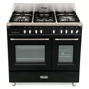 DeLonghi DVTR 906-DF/BL 90cm Dual Fuel Range Cooker