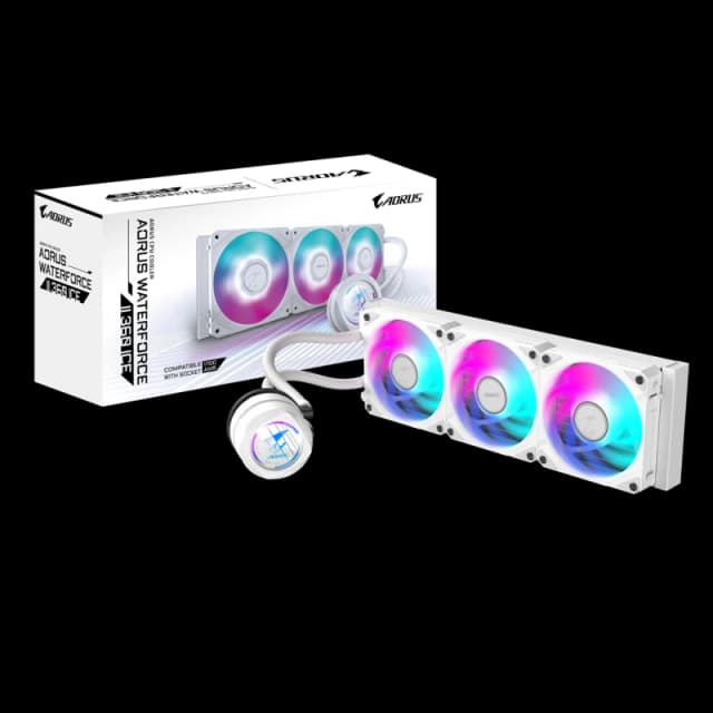 Gigabyte AORUS WATERFORCE II ICE 360 ARGB Liquid AIO Performance CPU Cooler - 360mm