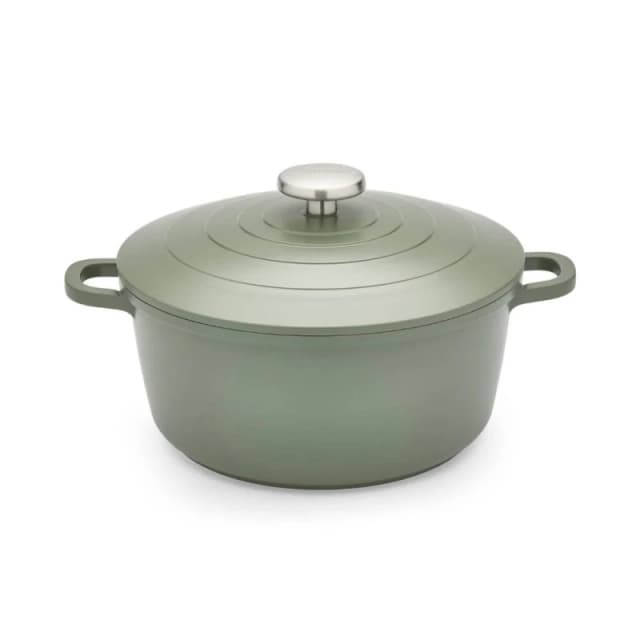 Morphy Richards 24cm Cast Aluminium Casserole Dish Green ONE SIZE