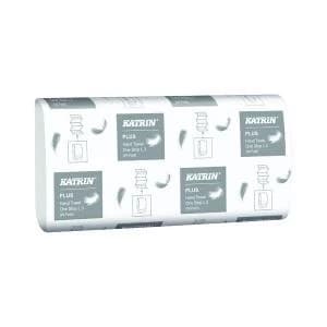 Katrin M-Fold Plus Hand Towels 3-Ply White Pack of 1890 344020