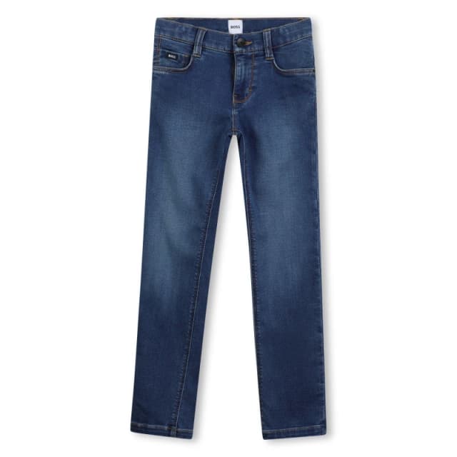 Boss Kids Straight Jeans, Straight Fit Blue male 4 Yrs