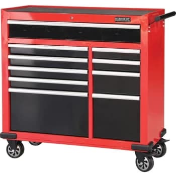 10-Drawer XL Heavy Duty Cabinet with Caster Wheels and Side Handle - Kennedy