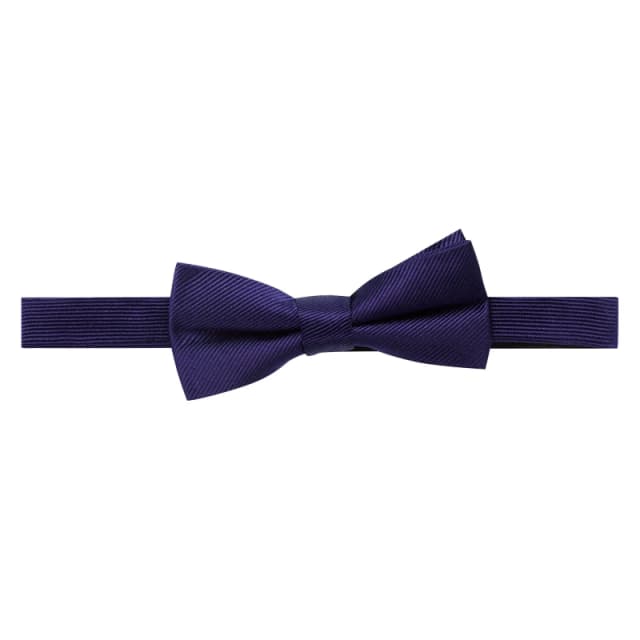 Haines and Bonner Silk Bow Tie - Blue Blue One Size