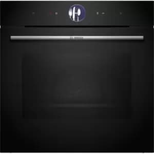Bosch Series 8 HSG7364B1B Built In Electric Single Oven with added Steam Function - Black - A+ Rated