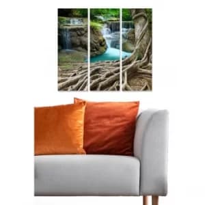 MDF219109297 Multicolor Decorative MDF Painting (3 Pieces)