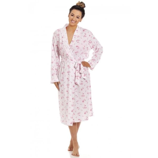 Camille 100% Cotton Lightweight Floral Wrap Pink female 10-12