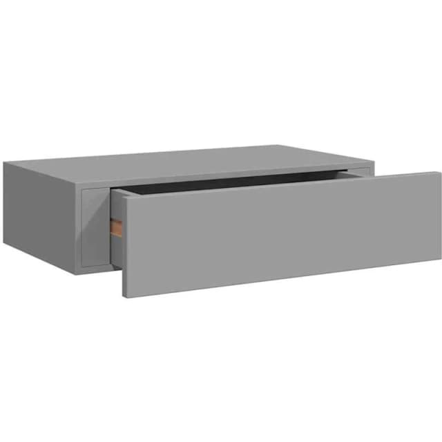 VIDAXL Wall-mounted Drawer Shelf Grey 40x23.5x10cm mdf Vidaxl 8720286418703
