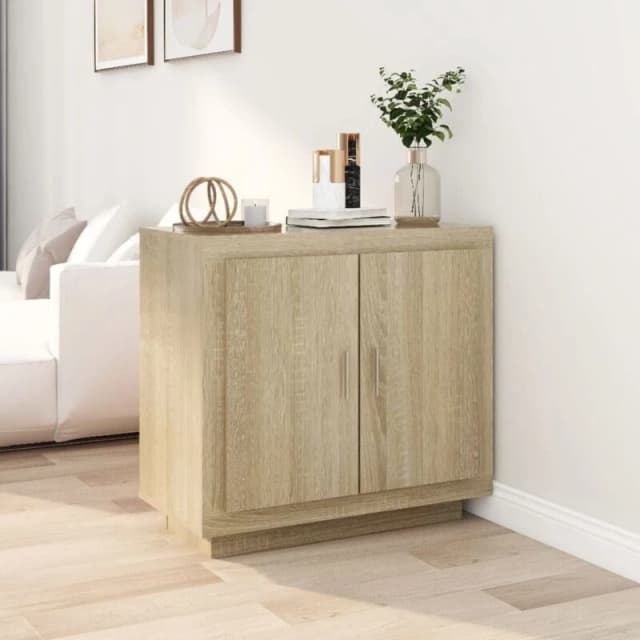 VIDAXL Sideboard Sonoma Oak 80x40x75cm Engineered Wood Vidaxl 8720286966266