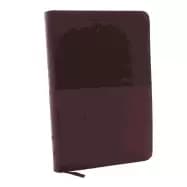 nkjv value thinline bible large print leathersoft burgundy red letter comfo
