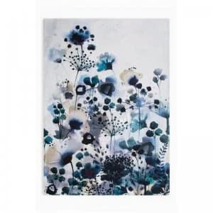 Moody Blue Watercolour Canvas