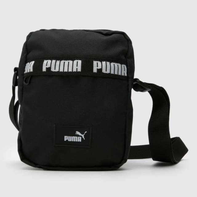 PUMA Black Phase Tape Crossbody Bag Black One Size