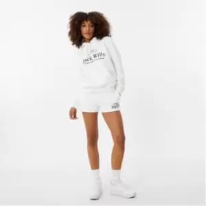Jack Wills Bea Logo Sweat Shorts - White