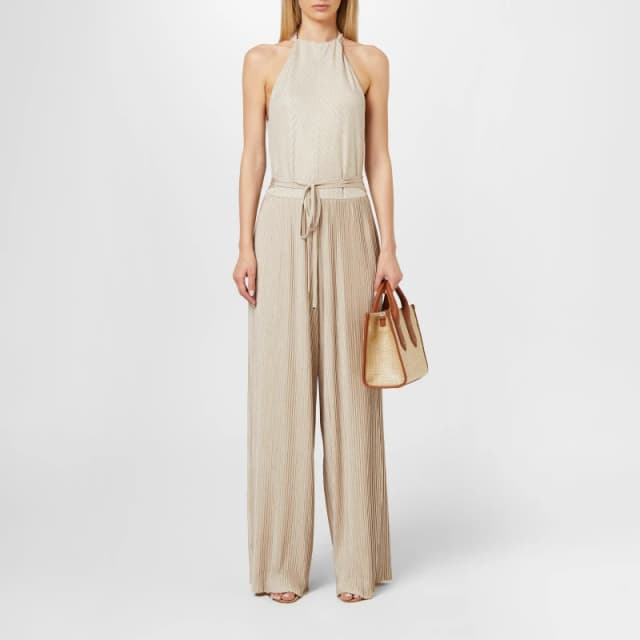Boss Womens Exuma Jumpsuit Open Beige 298 female 8 (S)