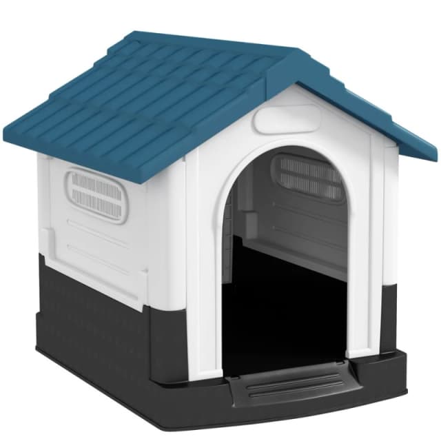 PawHut Dog Kennel for XS and S Dogs, 80 x 69 x 76cm, Blue D02-164V01BU