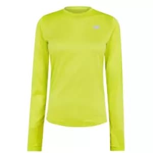 New Balance Accelerate Long Sleeve T Shirt Womens - Yellow