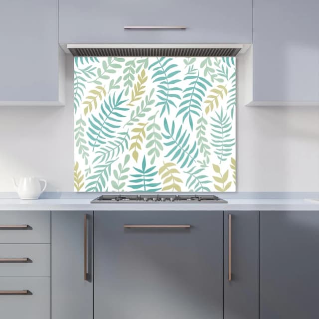 Warren Reed - Designer Positive Mind, Vibes, Life Kitchen Splashback in Green Size: 600mm x 750mm Green Unisex 600mm x 750mm
