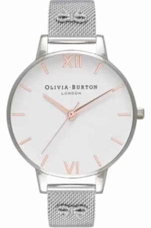 Ladies Olivia Burton Vintage Bow Embellished Strap Watch OB16ES10