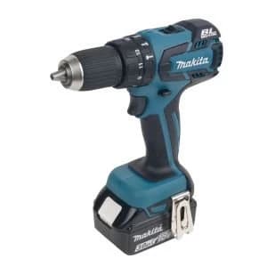 Makita LXT Cordless 18V 3Ah Lithium ion Brushless Combi drill 2 batteries with DC18SD battery charger 2x 18V LXT 3.0Ah