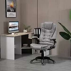 Vinsetto Ergonomic Office Chair Microfiber Grey