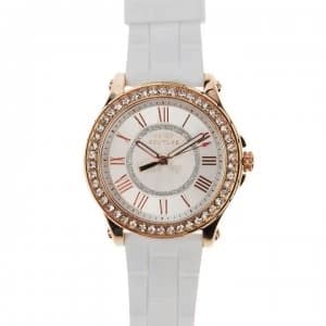 Juicy Couture Pedigree Watch - White/Rose Gold