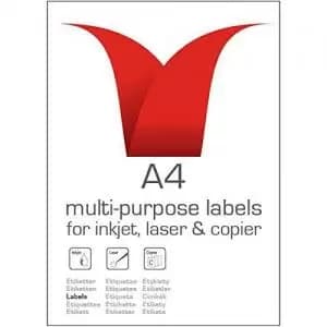 ValueX Multipurpose Label 105x58mm 8 Per A4 Sheet White Pack 100