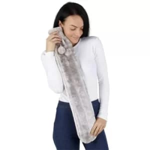 Long Hot Water Bottle, Extra Long Hot Water Bottle with Faux Fur Cover Soft Pain Relief Comfort Removable Cover