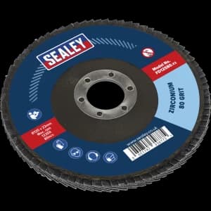 Sealey Zirconium Abrasive Flap Disc 125mm 80g