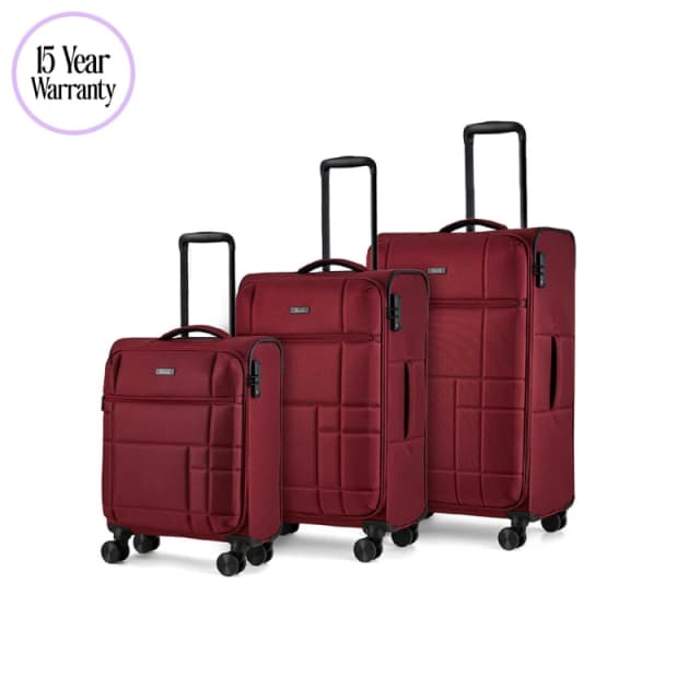Rock Rock Tokyo Suitcase Wine Red Wine Red unisex 3pc Set